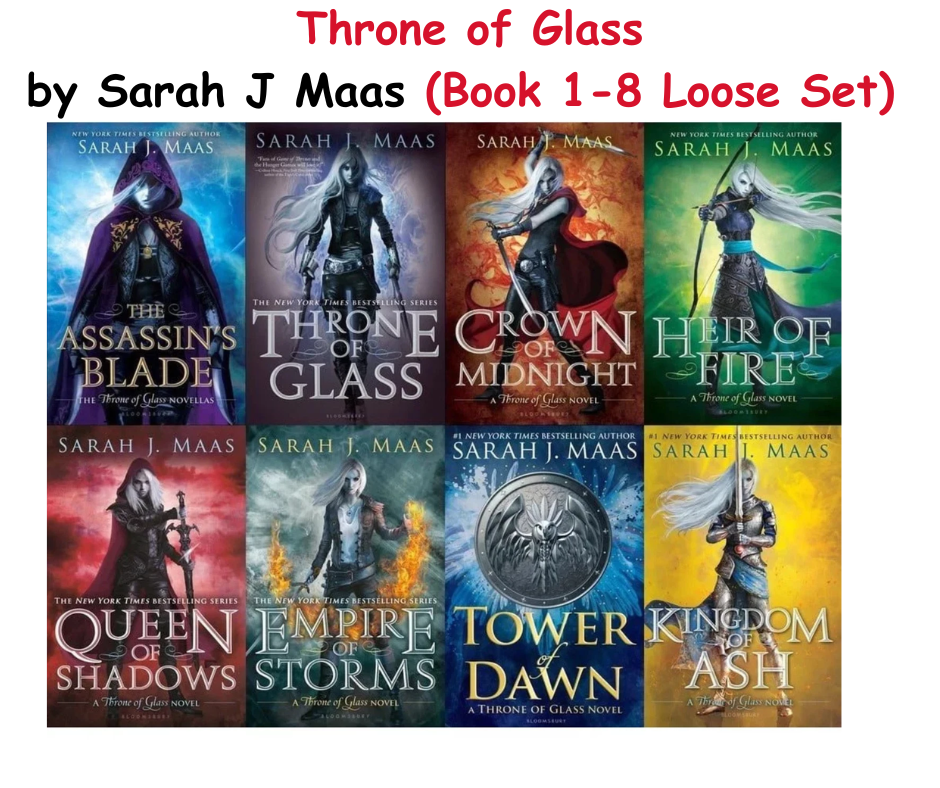 Throne of Glass Book Set by Sarah J. Maas | 8 Paperback Novels