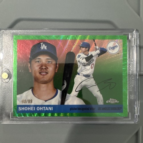/99 Shohei Ohtani Green Wave Refractor 2025 Topps Chrome Platinum Anniversary