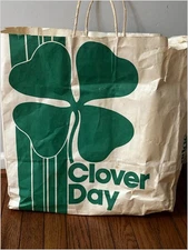 Strawbridge & Clothier Clover Day Bag Equitable Monarch Biodegradable 1950s