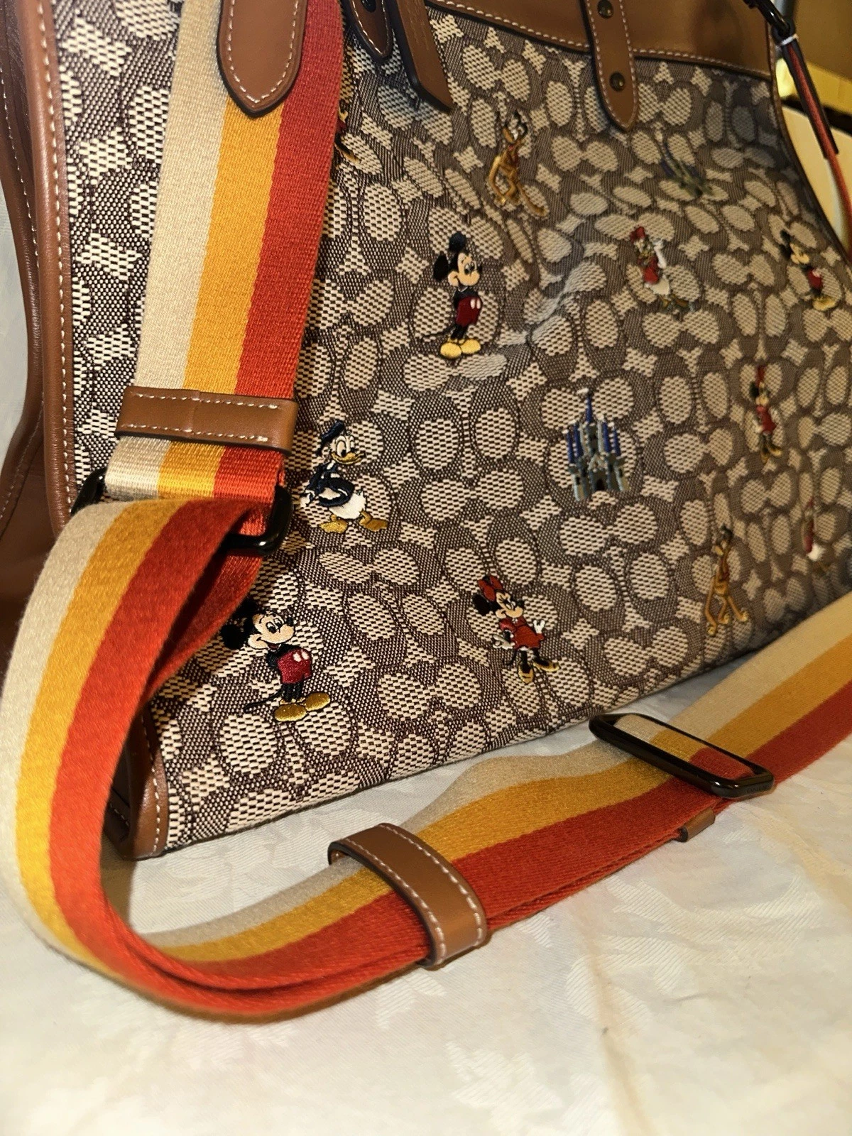 Borsa Coach Disney Collaboration 40 Topolino in pelle tote bag borsetta RARA limitata