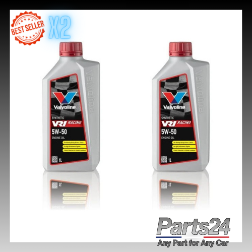 2x Fits VALVOLINE VR1 RACING 5W50 1L Engine Oil 5W50 1l VR1 908789