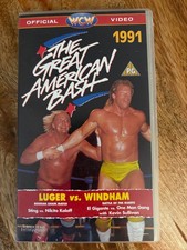 WCW Great American Bash 1991 VHS Wrestling Mint Condition wwe wwf PAL 91 video