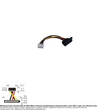 Cable Internal DC Power IDC 2.54mm Pitch SATA 15-Pin Female 3.5" DVR HDD