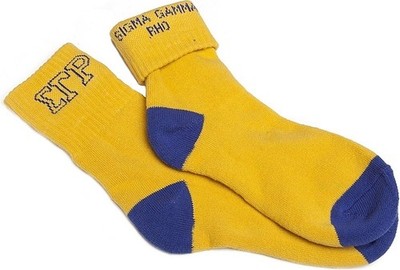 Sigma Gamma/&Gamma; Rho Ankle Socks [Gold]