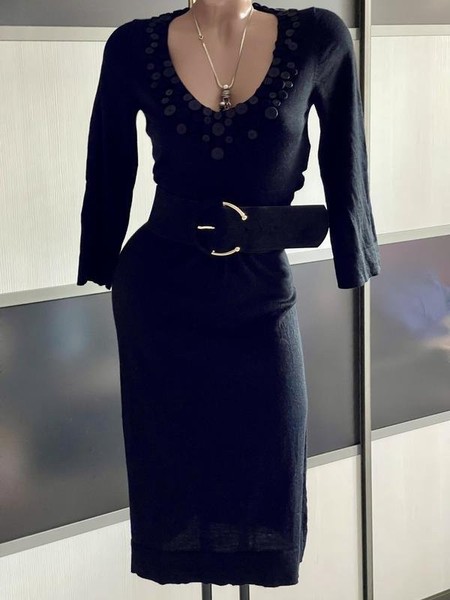 Women Boden Dress Black Wool 38 / M / 46