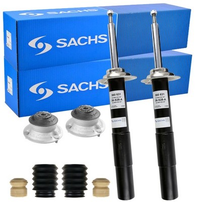 SACHS Stoßdämpfer + Domlager Satz Vorne für BMW E39 M-Technik Sportfahwerk