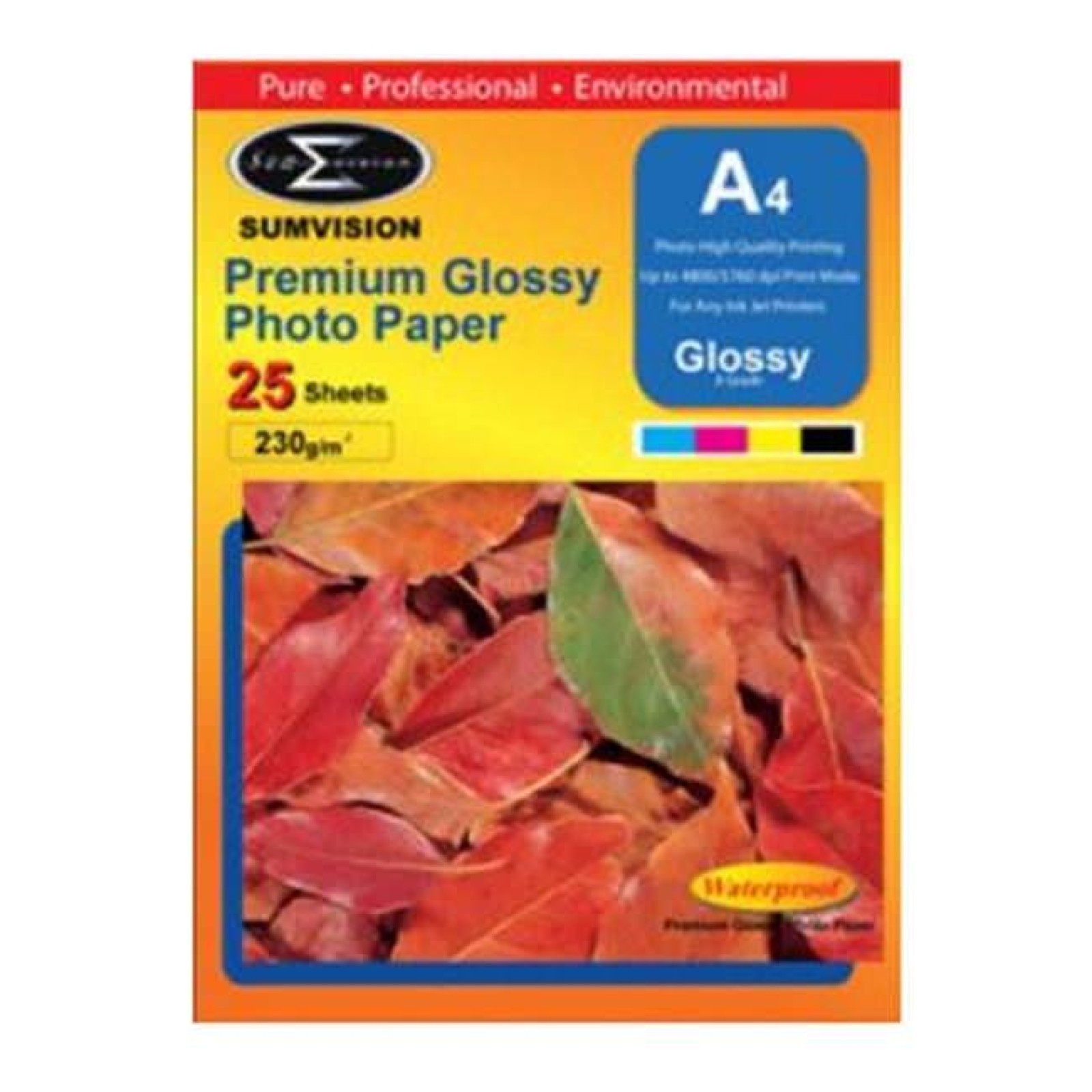 Sumvision Glossy A4 Inkjet Photo Paper 230gsm - 25 Sheets