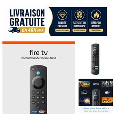 Télécommande vocale Alexa pour Fire TV Amazon avec contrôle TV