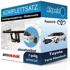 Für Toyota Yaris 02.20- AUTO HAK Anhängerkupplung abnehmbar + 7polig E-Satz neu