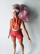 Doll Clothes Summer Romper  Sunglasses Fits Curvy 11.5" Fashion Dolls