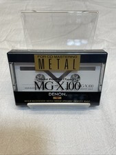 Denon MG-X 100 Metal  Type IV Cassette Tape New Sealed
