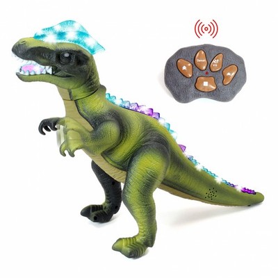 Dino Control Jurassic Rex RC Dinosaur Predator With Lights and Sounds - Green