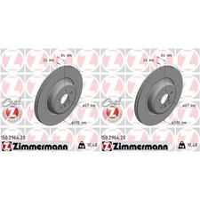 2x ZIMMERMANN BREMSSCHEIBEN 370mm INNENBEL�FTET HINTEN passend f�r BMW 5 7 8 X4