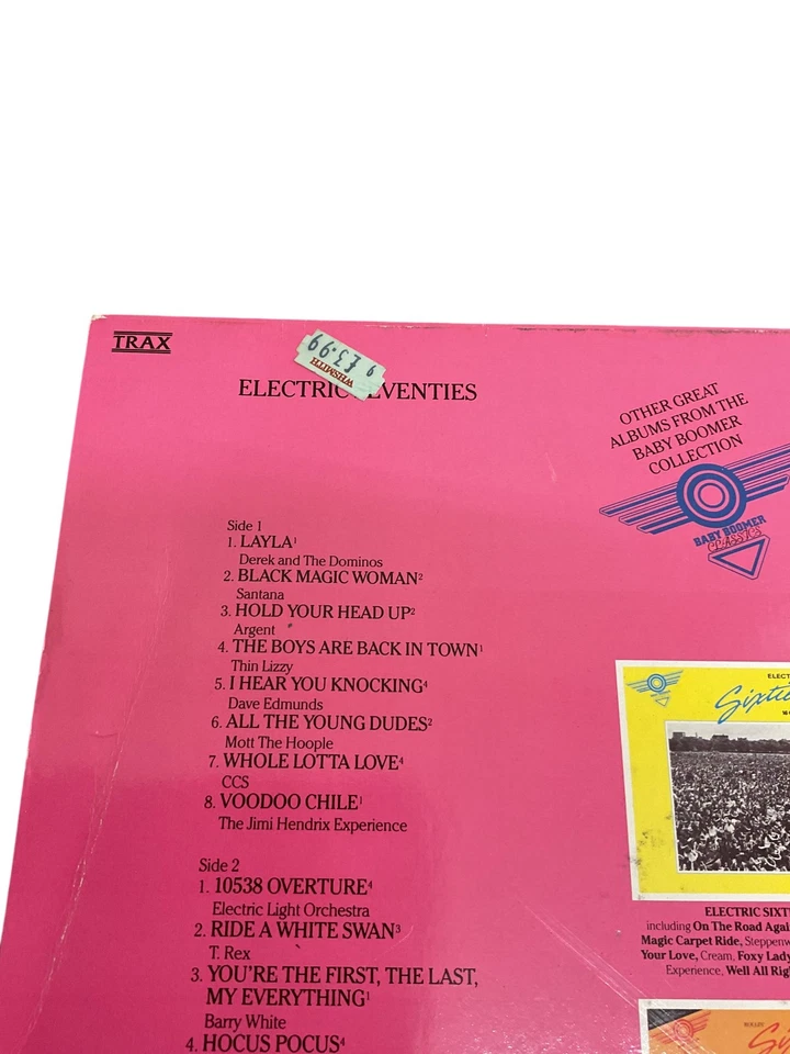 Retro Electric Seventies Baby Boomer Vinyl Record LP 1988 Collection - Image 3 of 4