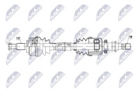 NTY Antriebswelle NPW-RE-247 FüR Renault