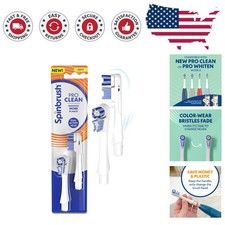 Gentle 2-Count Pro Clean Electric Toothbrush Heads - Enhanced Plaque Removal