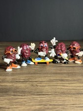 1988 Hardee  s California Raisins PVC Figures Toys Lot Of 5 Band music