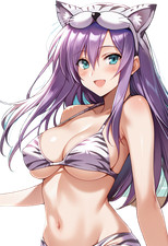 Faris Purple Hair Vinyl Car Decal Sticker 7" Weatherproof