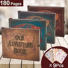 Scrapbook Our Adventure Book Photo Album Retro DIY 180 Pages Christmas Gifts USA