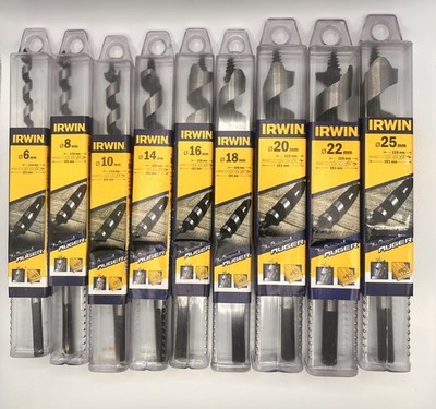 9tlg Irwin Erdbohrer Bit Set 6mm 8mm 10mm 14mm 16mm 18mm 20mm 22mm 25mm Schnäppchen
