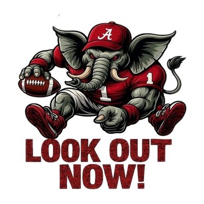 Alabama Crimson Tide Sticker NCAA Football Die Cut Laminated