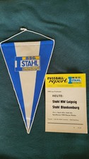 DDR Fußball Liga  BSG Stahl Blankenburg/ H.  Wimpel und Programmheft