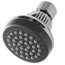 Single Setting Shower Head in Chrome Finish with Rub-Clean Jets