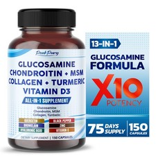 Glucosamine Chondroitin MSM Collagen Turmeric - Joint Health Support- Made in...