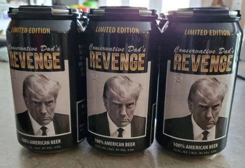 LIMITED EDITION Conservative Dad's TRUMP REVENGE Beer 6-Pack - EMPTY