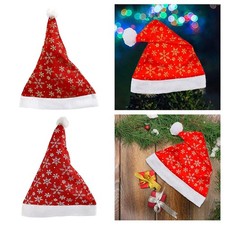 Schneeflocken-Weihnachtsmütze, Kostüm für Erwachsene, Kopfbedeckung, weiche