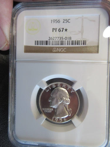 1956 25c Washington Quarter Graded NGC MS-67* (STAR) #2627735-018