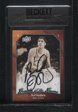 BAS 2009-10 Upper Deck Greats of the Game Brad Daugherty #3 Authentic Auto ow6