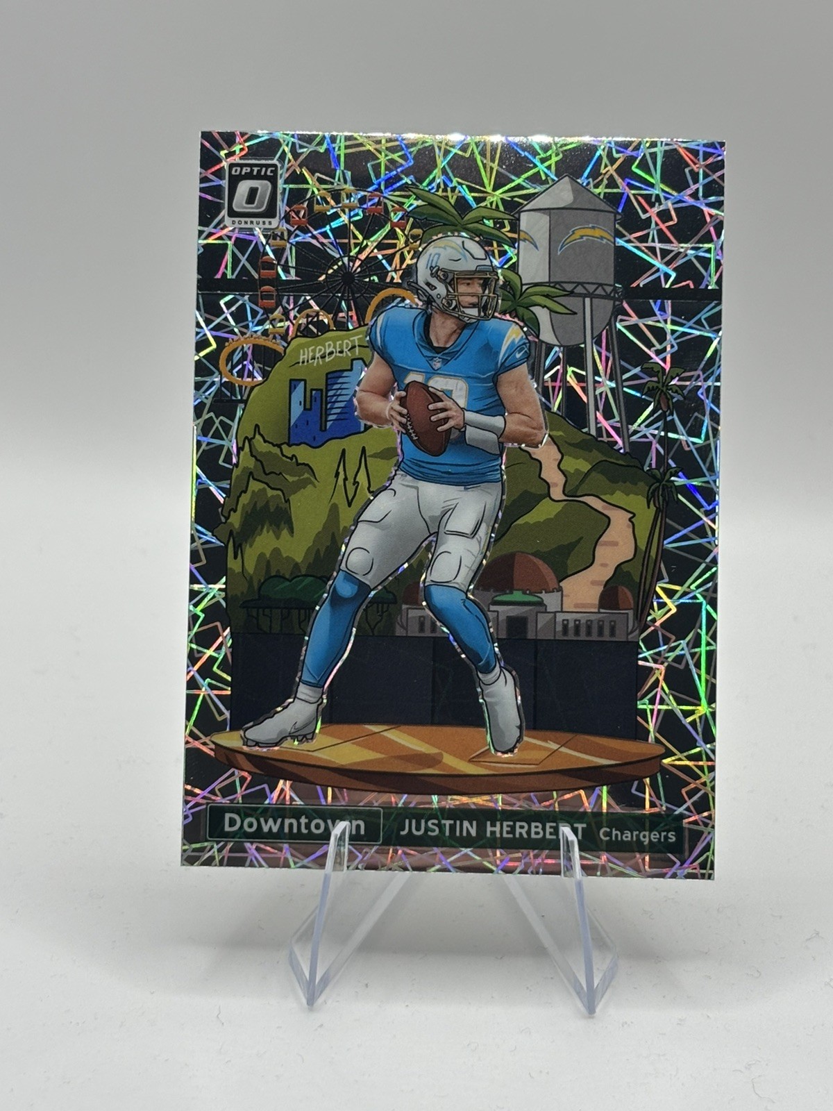 2021 Panini Donruss Optic - Downtown Justin Herbert #DT-27