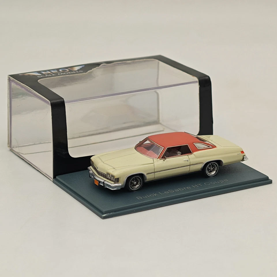 MODELOS A ESCALA 1/87 NEO Buick LeSabre HT Cupé Beige Resina Coche Colección Limitada Foto 2 de 4