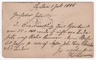 Schliemann, Heinrich (1822-1890) - Autograph postcard signed
