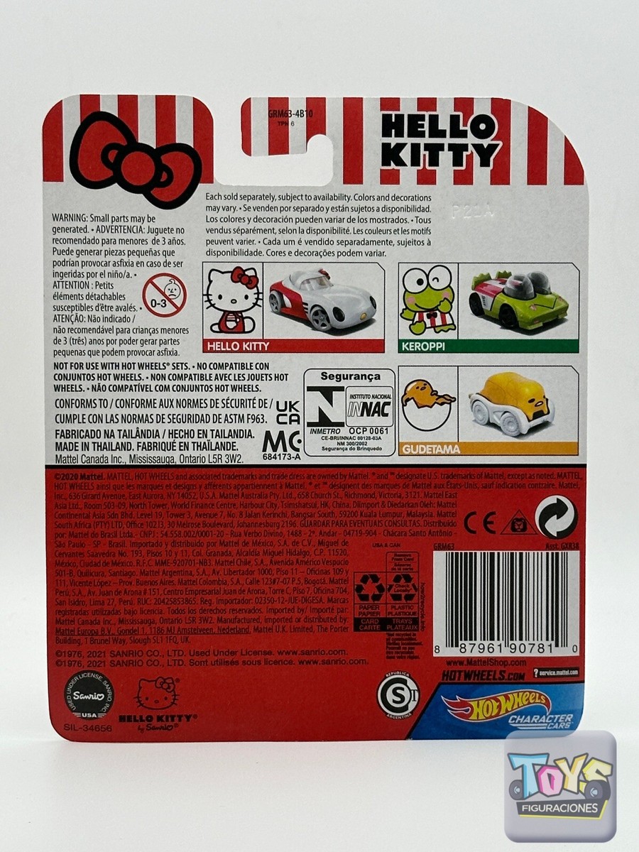 SET OF 3 Hot Wheels 2021 HELLO KITTY , GUDETAMA & KEROPPI