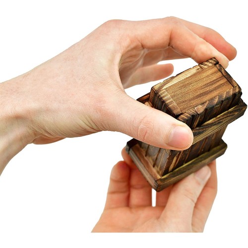 Magische Geschenkbox Rätselbox mit einem geheimen Fach Geld Geschenk - Bild 6 von 7