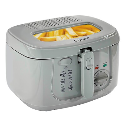 2,5L Fritteuse Chip Elektrische Antihaft Pfanne & Sicherer Korbgriff mit Fenster