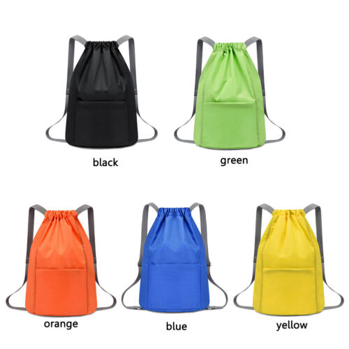 Drawstring Backpacks Waterproof Sports Gym Sack Oxford Cloth for Swimming Sports - Bild 8 von 15