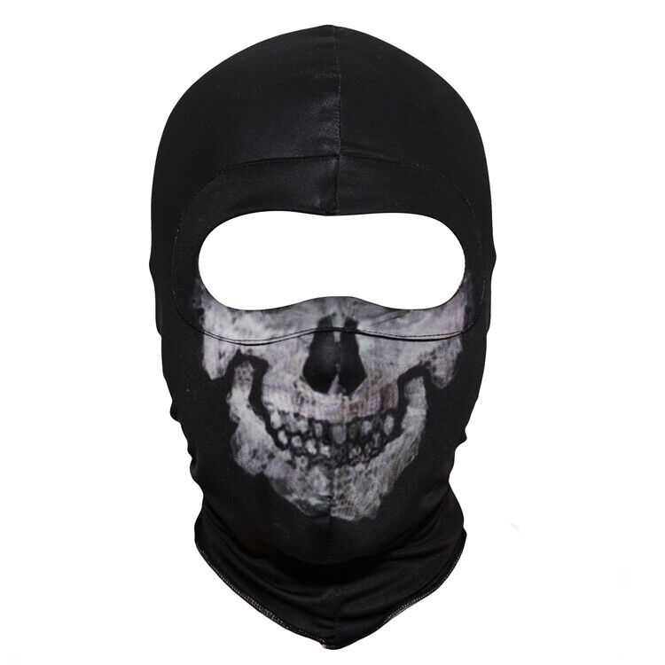 Cosplay COD Ghost Fabric Face Mask Helmet Outdoor Prop Wear Airsoft  Balaclava