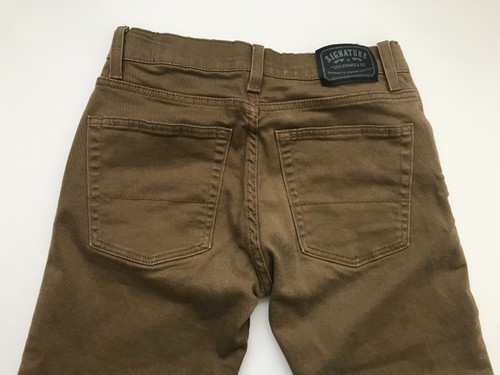 Signature by Levi Strauss & Co Boys S67 Athletic Camel Brown Bootcut Jeans 18 - Picture 4 of 12