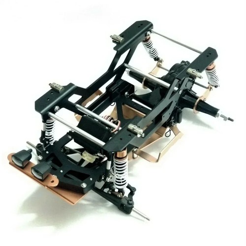 Aluminum Shock Bumper Wheelie Bar Bearings Chassis Parts For Tamiya CW-01 Unimog - Picture 11 of 45