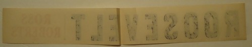 1940 Franklin D. Roosevelt Ross & Roberts PA Coattail Fensteraufkleber ~ FDR-Artikel - Bild 2 von 2