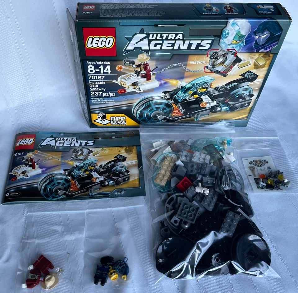LEGO Ultra Agents: Invizing Gold Getaway (70167) в комплекте с коробкой, инструкциями - Изображение 3 из 4