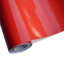 5,70€/m² Auto Folie Glanz Rot 12m x 152cm Blasenfrei mit Luftkanäle