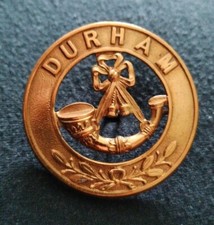 Durham Light Infantry Helmet Plate Centre & Glengarry Badge Victorian Era 2 Lugs