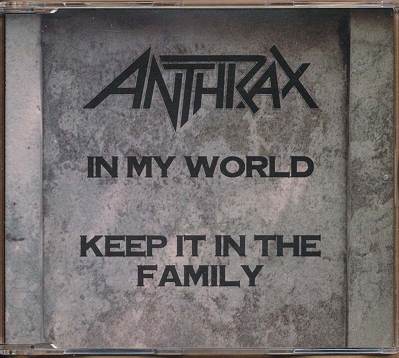 Anthrax In My World / Keep It In the Family RARE import CD single