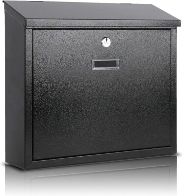 Xydled Mail Boxes with Key Lock, Locking Mailbox Wall Mounted, Security Mailbox