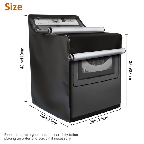 Washing Machine Cover Laundry Washer Dryer Protect Dustproof Sunproof Waterproof - Picture 9 of 14