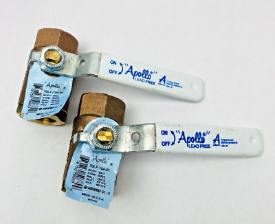 Lot Of 2, 70LF-104-01 Apollo Valves  3/4'' Bronze Ball Valve Inline, 600CWP